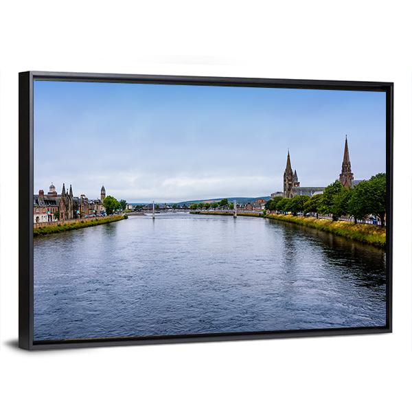 The River Ness Canvas Wall Art-3 Horizontal-Gallery Wrap-25" x 16"-Tiaracle