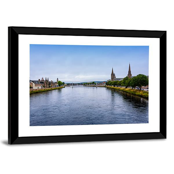 The River Ness Canvas Wall Art-3 Horizontal-Gallery Wrap-25" x 16"-Tiaracle