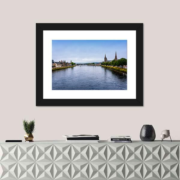 The River Ness Canvas Wall Art-3 Horizontal-Gallery Wrap-25" x 16"-Tiaracle