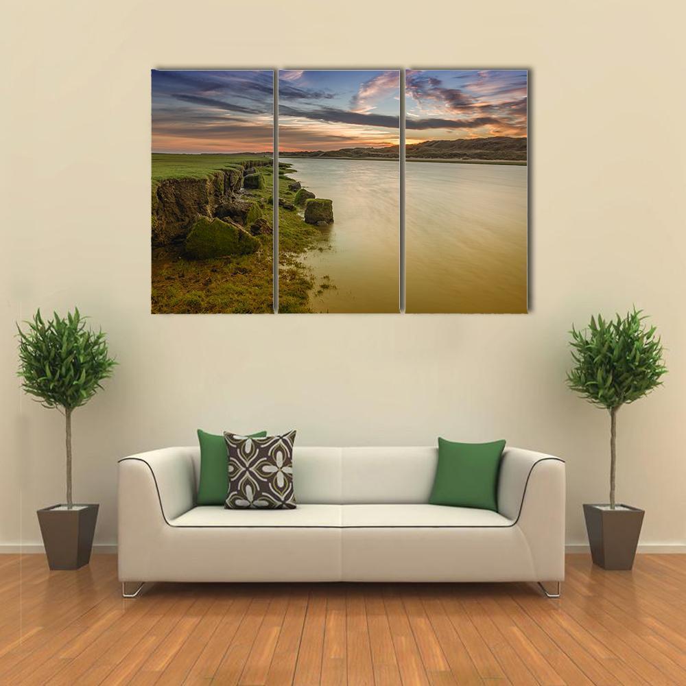 The River Ogmore Canvas Wall Art-3 Horizontal-Gallery Wrap-37" x 24"-Tiaracle