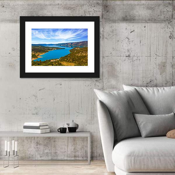 The River Verdon France Canvas Wall Art-3 Horizontal-Gallery Wrap-25" x 16"-Tiaracle
