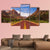 Road In Zion Canyon National Park Canvas Wall Art-5 Pop-Gallery Wrap-47" x 32"-Tiaracle