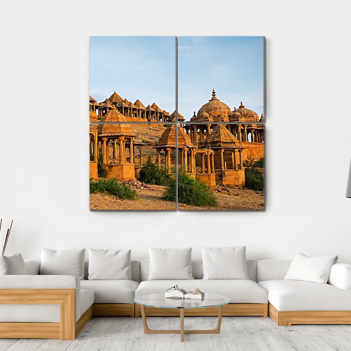 Royal Cenotaphs Of Historic Rulers Canvas Wall Art-4 Square-Gallery Wrap-17" x 17"-Tiaracle