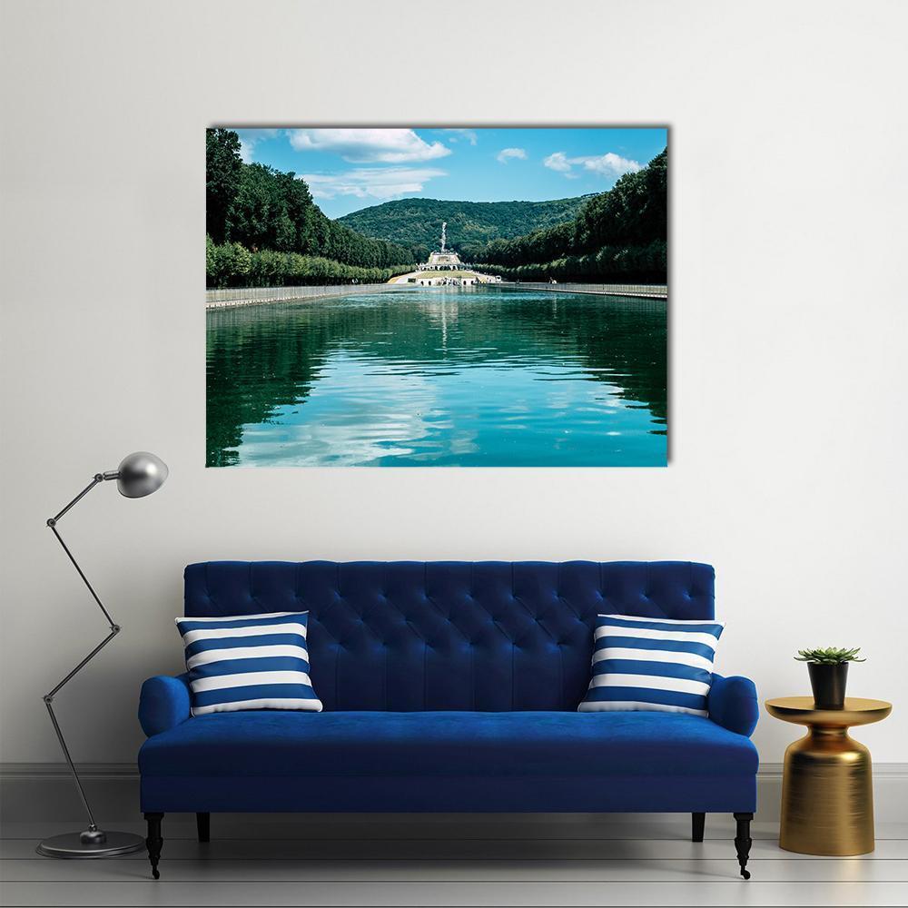 Royal Palace Of Caserta Canvas Wall Art-1 Piece-Gallery Wrap-48" x 32"-Tiaracle