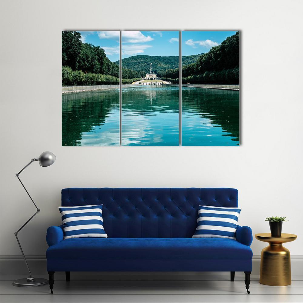 Royal Palace Of Caserta Canvas Wall Art-3 Horizontal-Gallery Wrap-37" x 24"-Tiaracle
