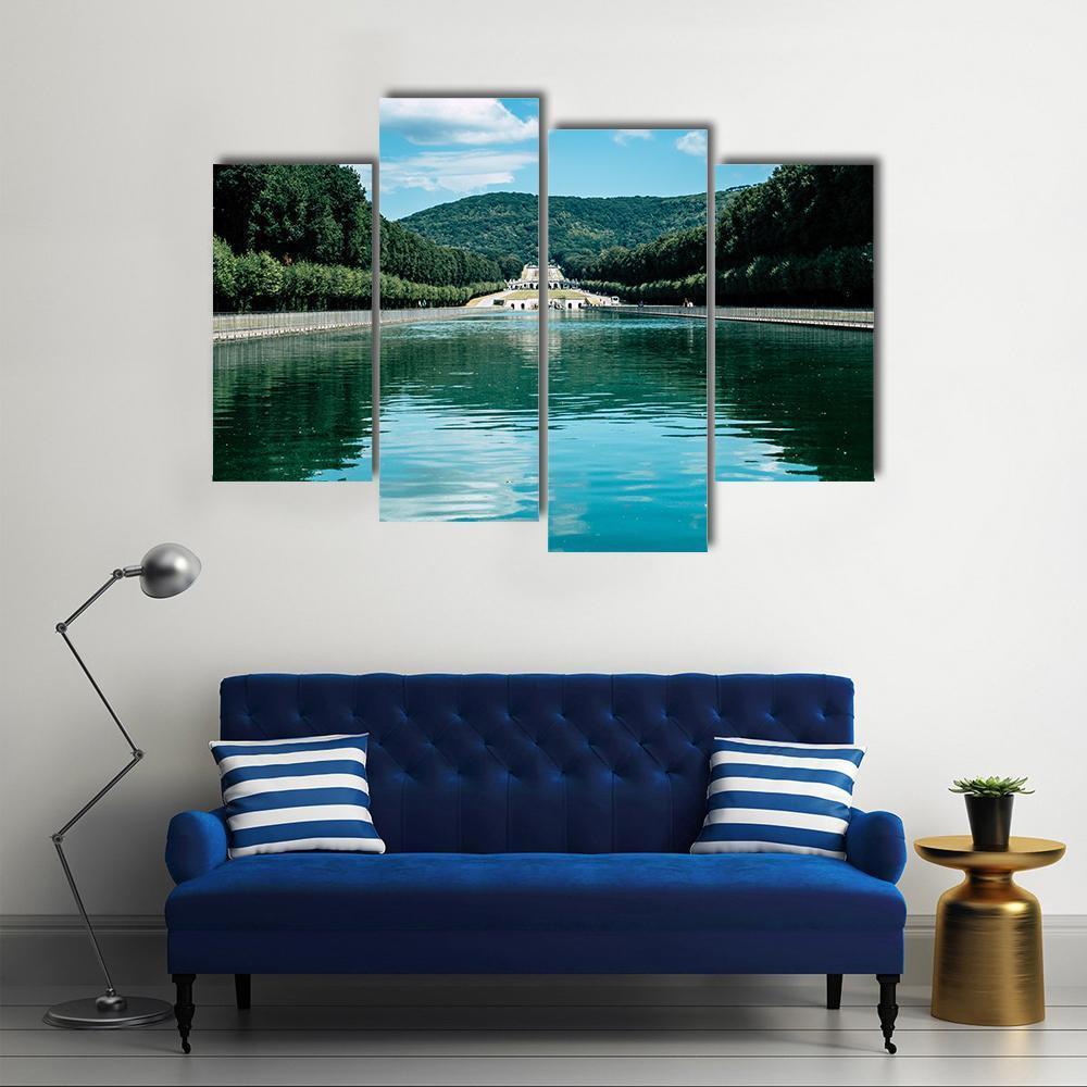 Royal Palace Of Caserta Canvas Wall Art-4 Pop-Gallery Wrap-50" x 32"-Tiaracle