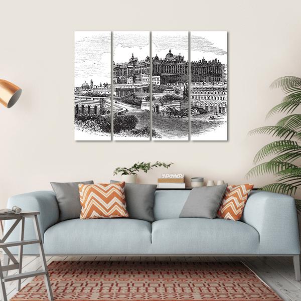 Royal Palace Of Madrid Canvas Wall Art-1 Piece-Gallery Wrap-36" x 24"-Tiaracle