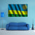 Waving Rwanda Flag Canvas Wall Art-3 Horizontal-Gallery Wrap-37" x 24"-Tiaracle