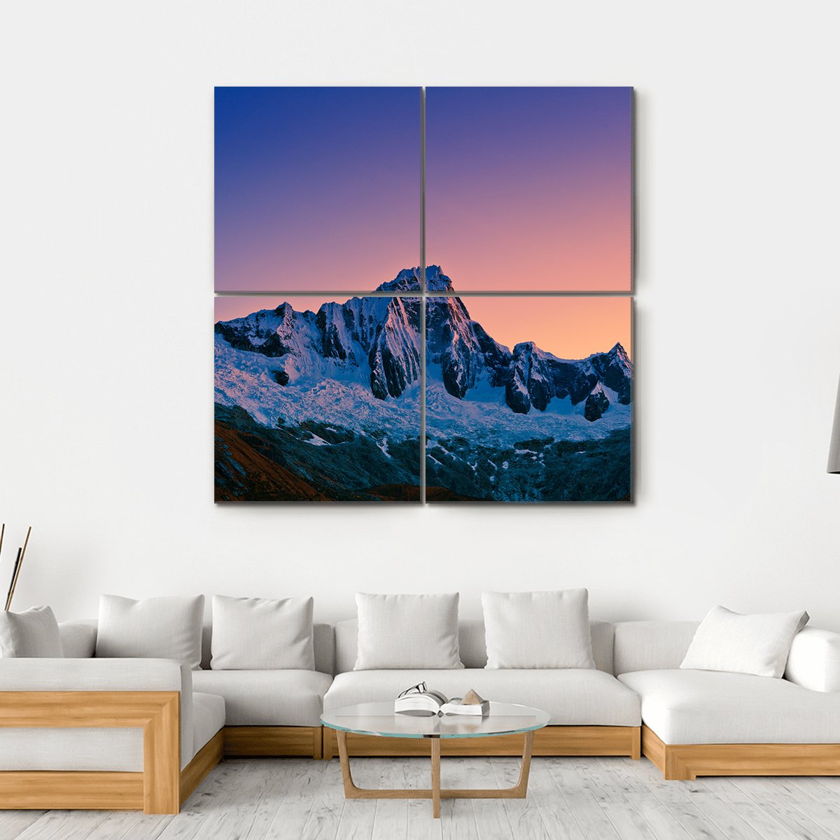The Santa Cruz Trek Canvas Wall Art-4 Square-Gallery Wrap-17" x 17"-Tiaracle