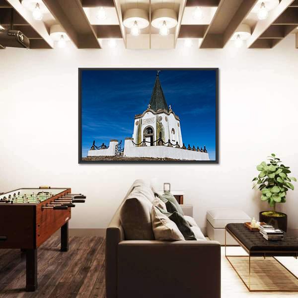 The Serbian Chapel Greece Canvas Wall Art-3 Horizontal-Gallery Wrap-25" x 16"-Tiaracle