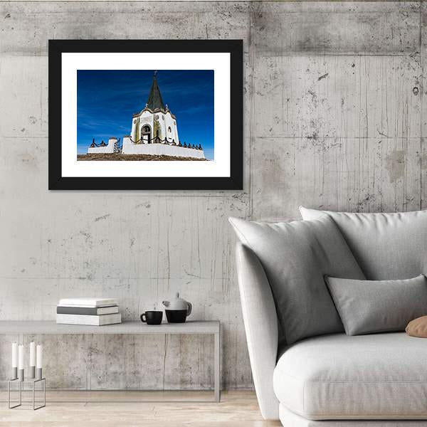 The Serbian Chapel Greece Canvas Wall Art-3 Horizontal-Gallery Wrap-25" x 16"-Tiaracle