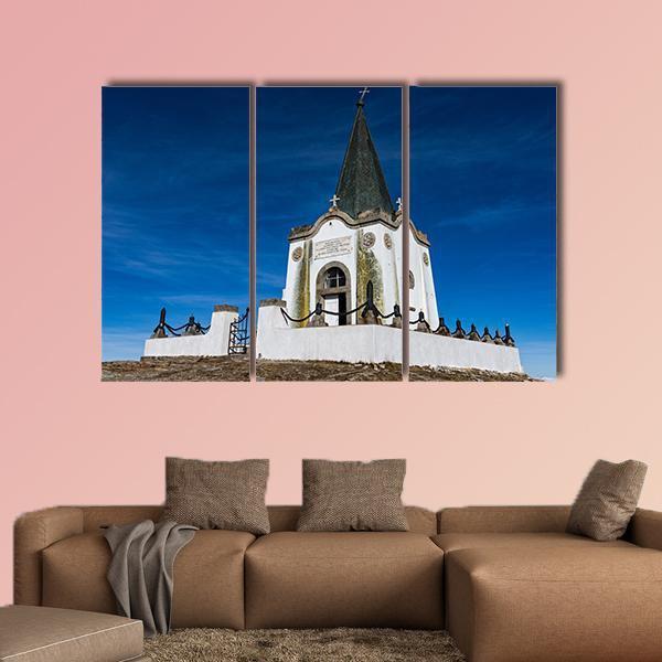 The Serbian Chapel Greece Canvas Wall Art-3 Horizontal-Gallery Wrap-37" x 24"-Tiaracle