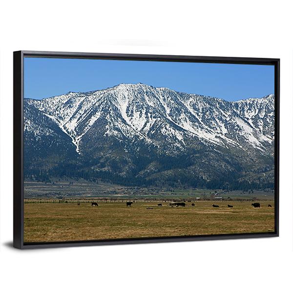 The Sierra Mountains Canvas Wall Art-3 Horizontal-Gallery Wrap-25" x 16"-Tiaracle