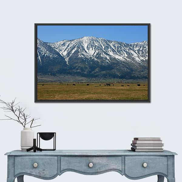 The Sierra Mountains Canvas Wall Art-3 Horizontal-Gallery Wrap-25" x 16"-Tiaracle
