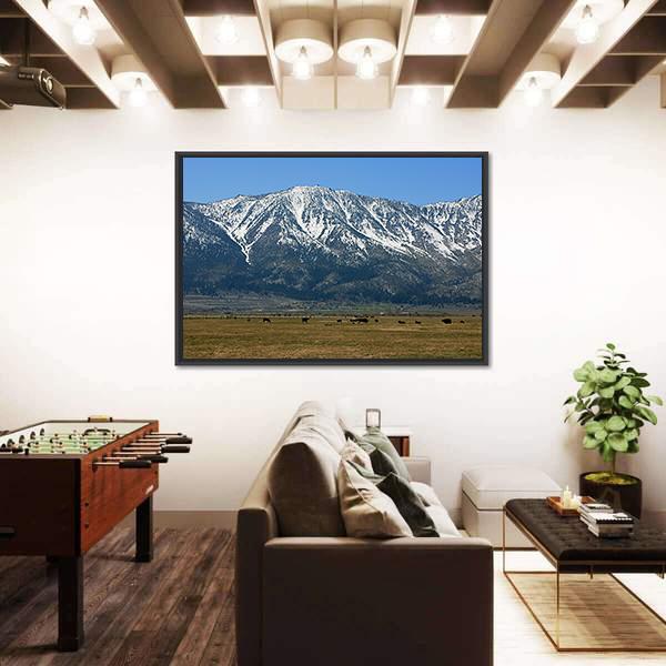 The Sierra Mountains Canvas Wall Art-3 Horizontal-Gallery Wrap-25" x 16"-Tiaracle