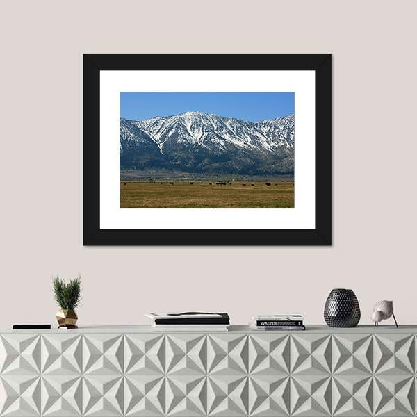 The Sierra Mountains Canvas Wall Art-3 Horizontal-Gallery Wrap-25" x 16"-Tiaracle