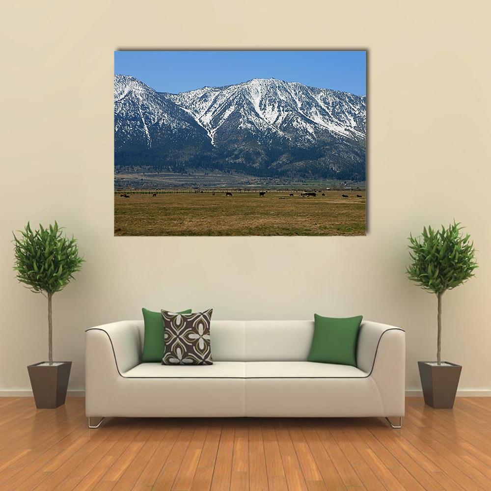 The Sierra Mountains Canvas Wall Art-1 Piece-Gallery Wrap-48" x 32"-Tiaracle