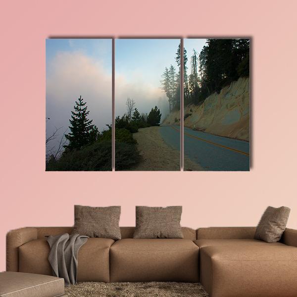 Sierra Nevada Mountain Range Canvas Wall Art-3 Horizontal-Gallery Wrap-37" x 24"-Tiaracle