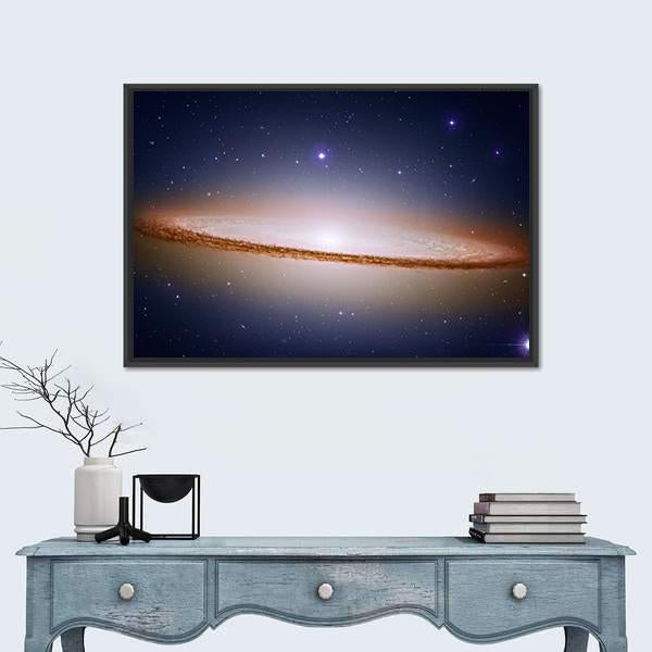 The Sombrero Galaxy Canvas Wall Art-3 Horizontal-Gallery Wrap-25" x 16"-Tiaracle