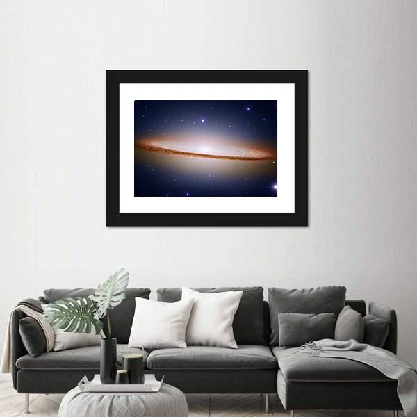 The Sombrero Galaxy Canvas Wall Art-1 Piece-Framed Print-20&quot; x 16&quot;-Tiaracle