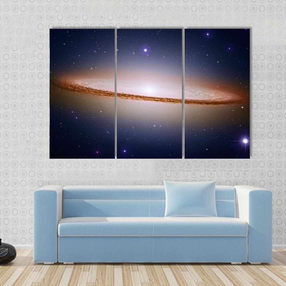 The Sombrero Galaxy Canvas Wall Art-3 Horizontal-Gallery Wrap-37&quot; x 24&quot;-Tiaracle