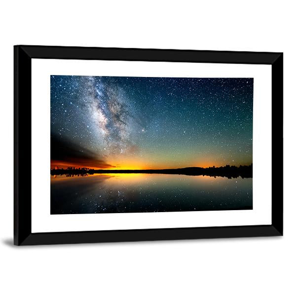 The Starry Sky Canvas Wall Art-3 Horizontal-Gallery Wrap-25" x 16"-Tiaracle