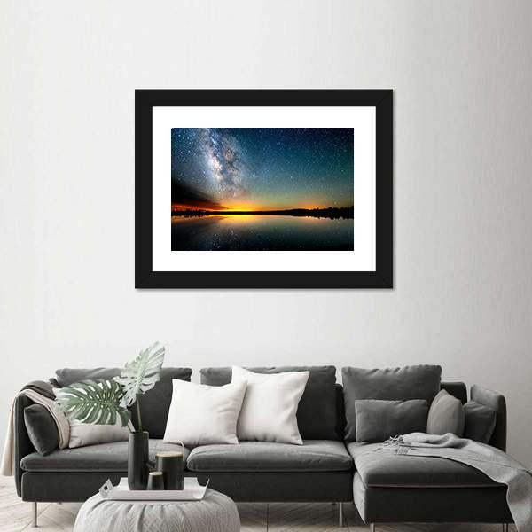 The Starry Sky Canvas Wall Art-3 Horizontal-Gallery Wrap-25" x 16"-Tiaracle