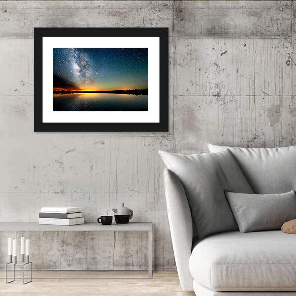 The Starry Sky Canvas Wall Art-3 Horizontal-Gallery Wrap-25" x 16"-Tiaracle