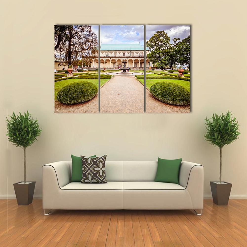 Palace Of Queen Anne Czechia Canvas Wall Art-3 Horizontal-Gallery Wrap-37" x 24"-Tiaracle