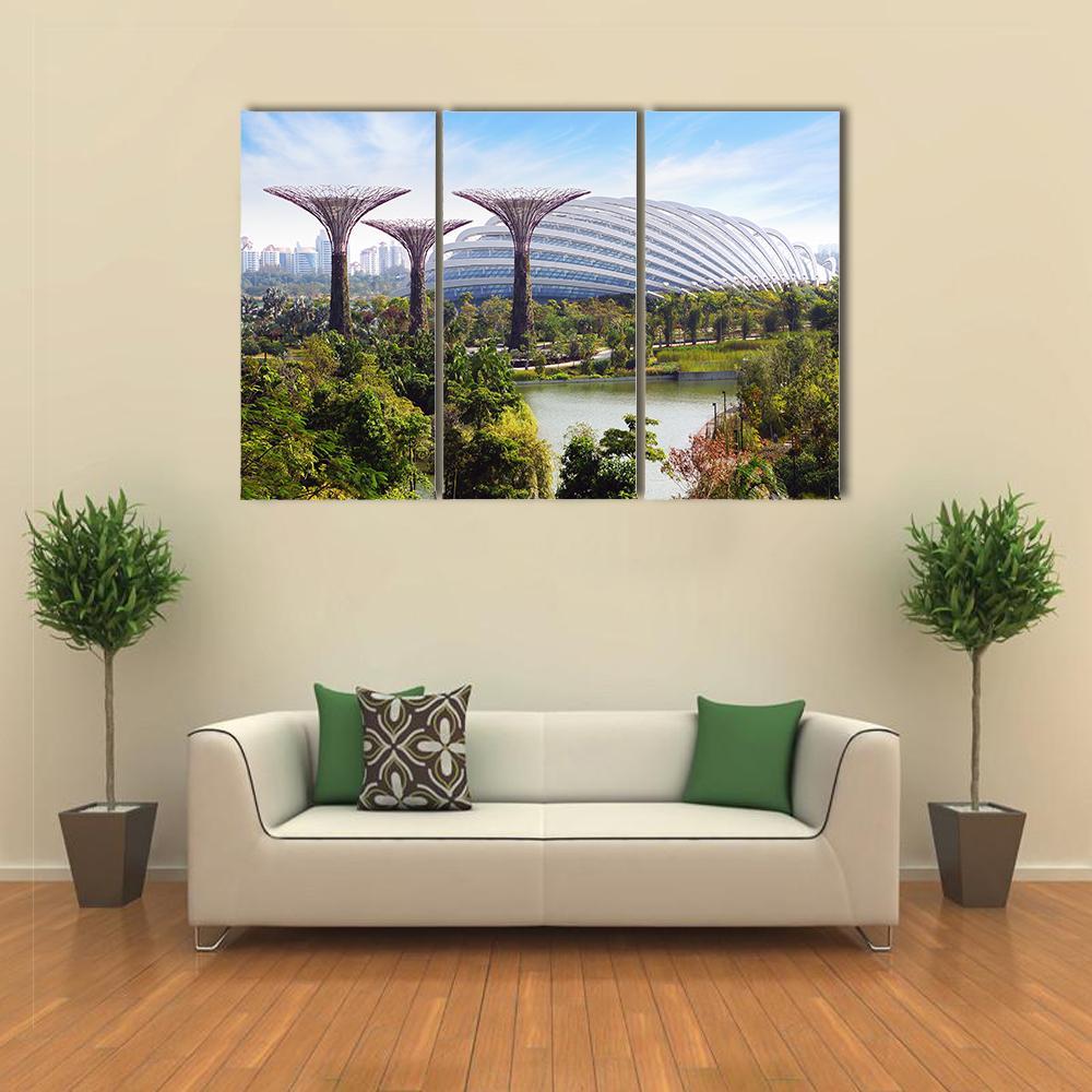 Super Tree Grove Garden Canvas Wall Art-3 Horizontal-Gallery Wrap-37" x 24"-Tiaracle