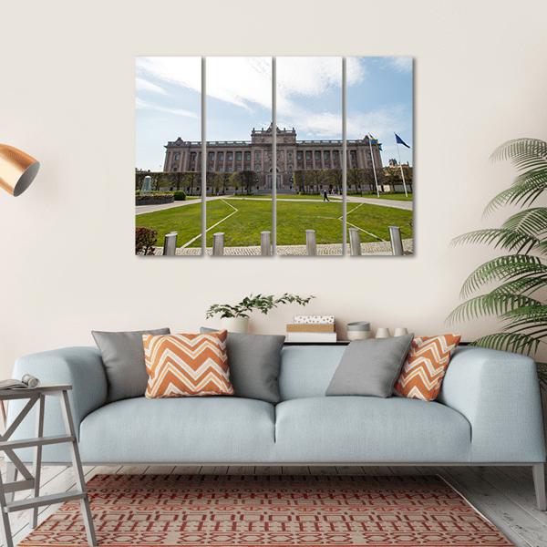 The Swedish Parliament Canvas Wall Art-4 Horizontal-Gallery Wrap-34" x 24"-Tiaracle