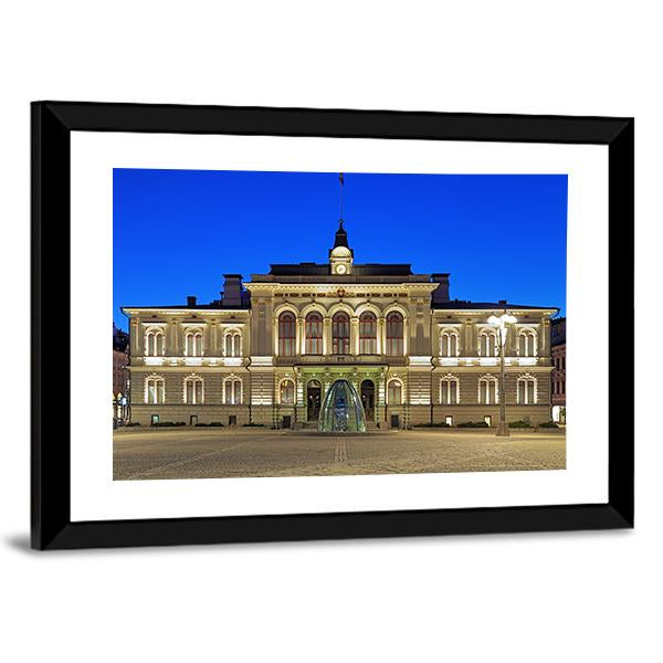 The Tampere City Hall Canvas Wall Art-3 Horizontal-Gallery Wrap-25" x 16"-Tiaracle