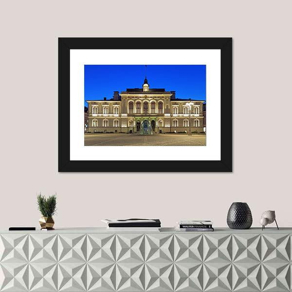 The Tampere City Hall Canvas Wall Art-3 Horizontal-Gallery Wrap-25" x 16"-Tiaracle