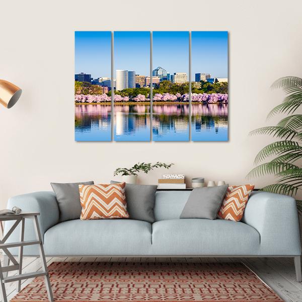 The Tidal Basin Canvas Wall Art-4 Horizontal-Gallery Wrap-34" x 24"-Tiaracle