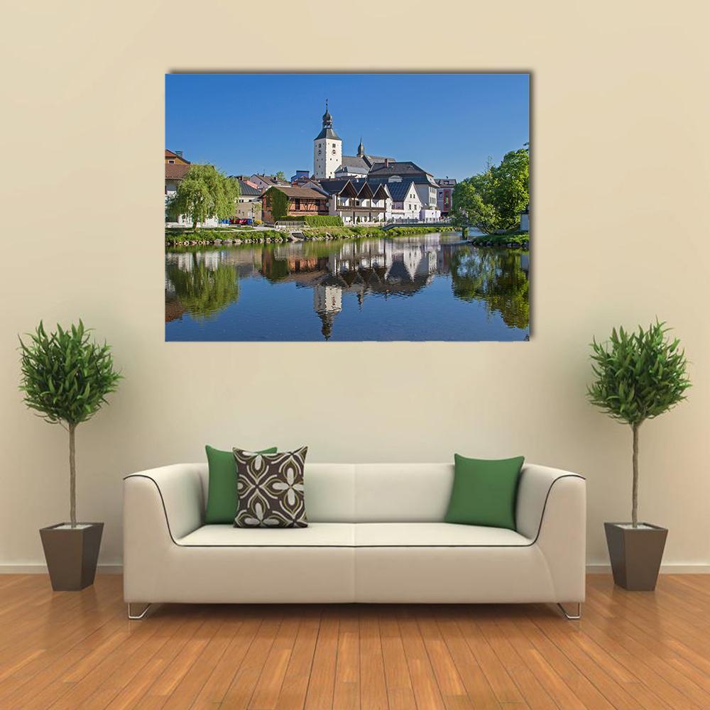 County Town Of Regen Canvas Wall Art-1 Piece-Gallery Wrap-48" x 32"-Tiaracle