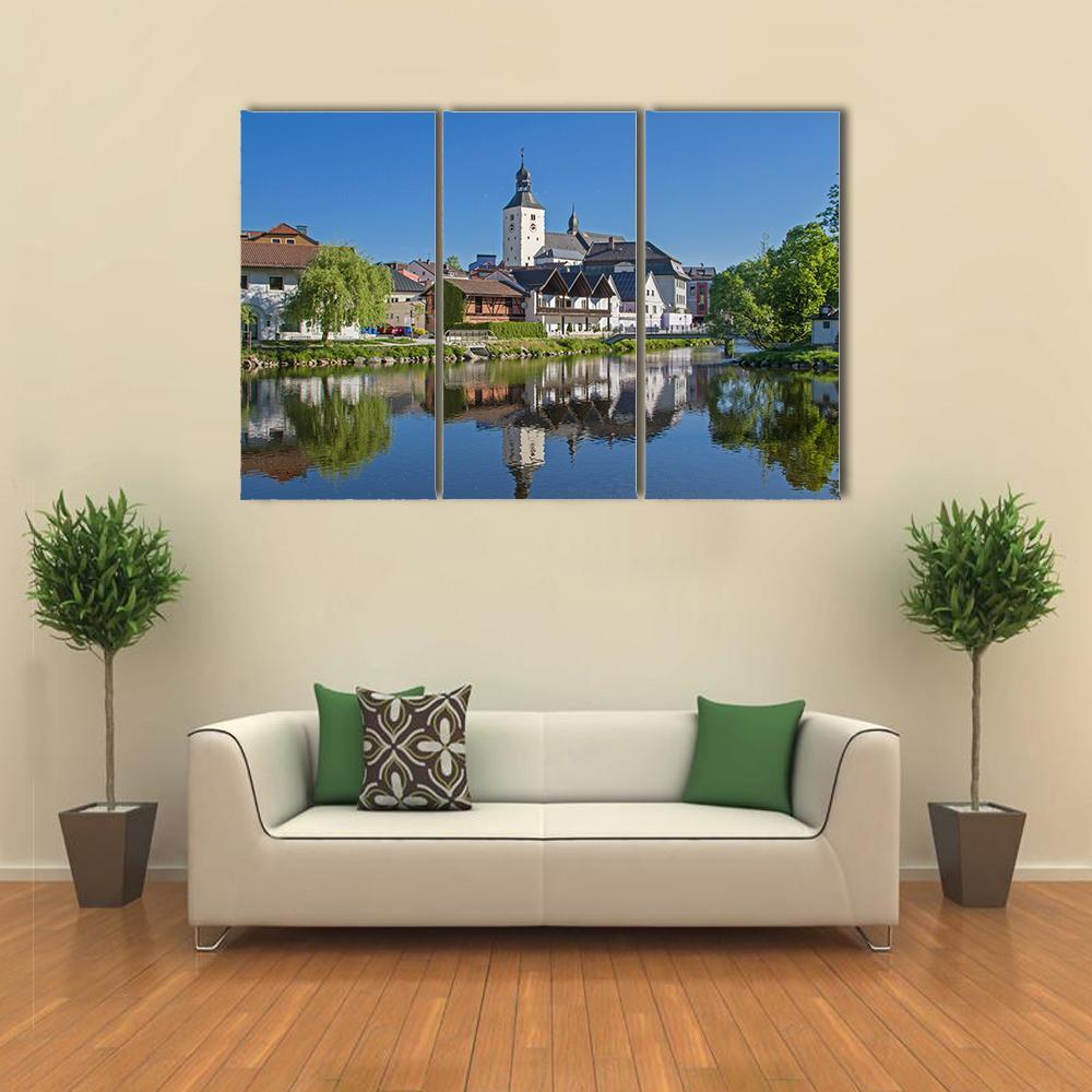 County Town Of Regen Canvas Wall Art-3 Horizontal-Gallery Wrap-37" x 24"-Tiaracle