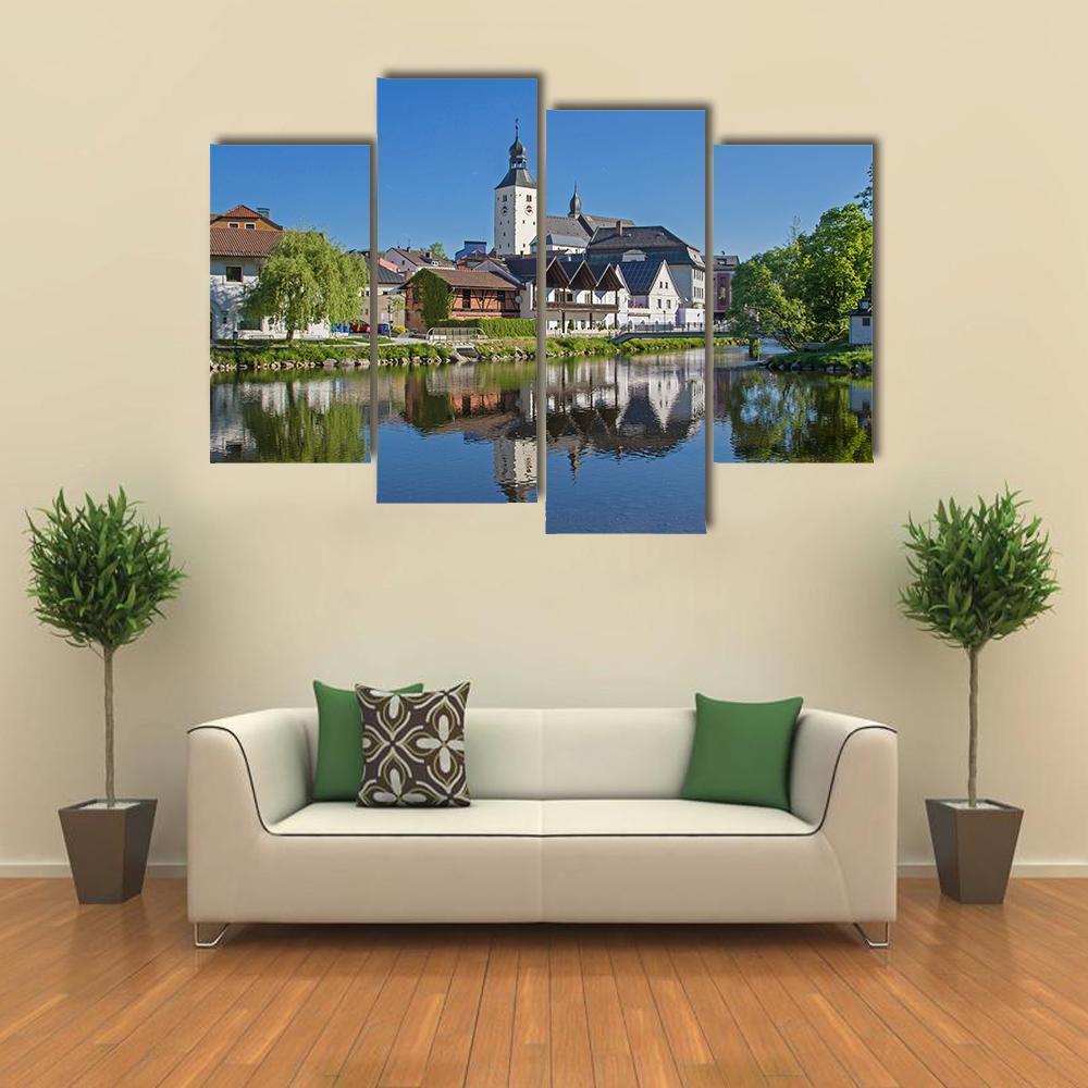 County Town Of Regen Canvas Wall Art-4 Pop-Gallery Wrap-50" x 32"-Tiaracle
