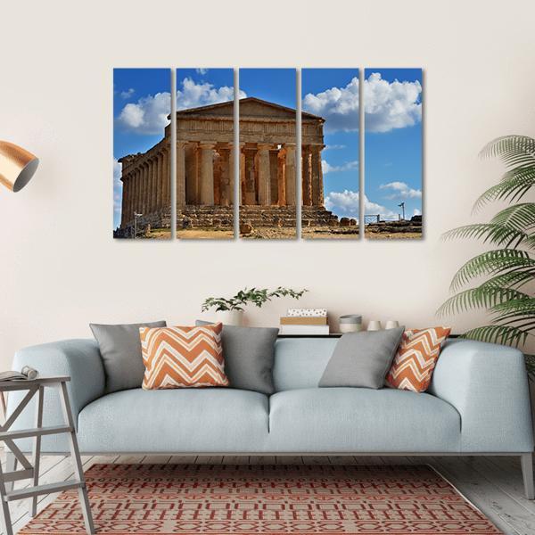 Valley Of The Temples Canvas Wall Art-5 Horizontal-Gallery Wrap-22" x 12"-Tiaracle