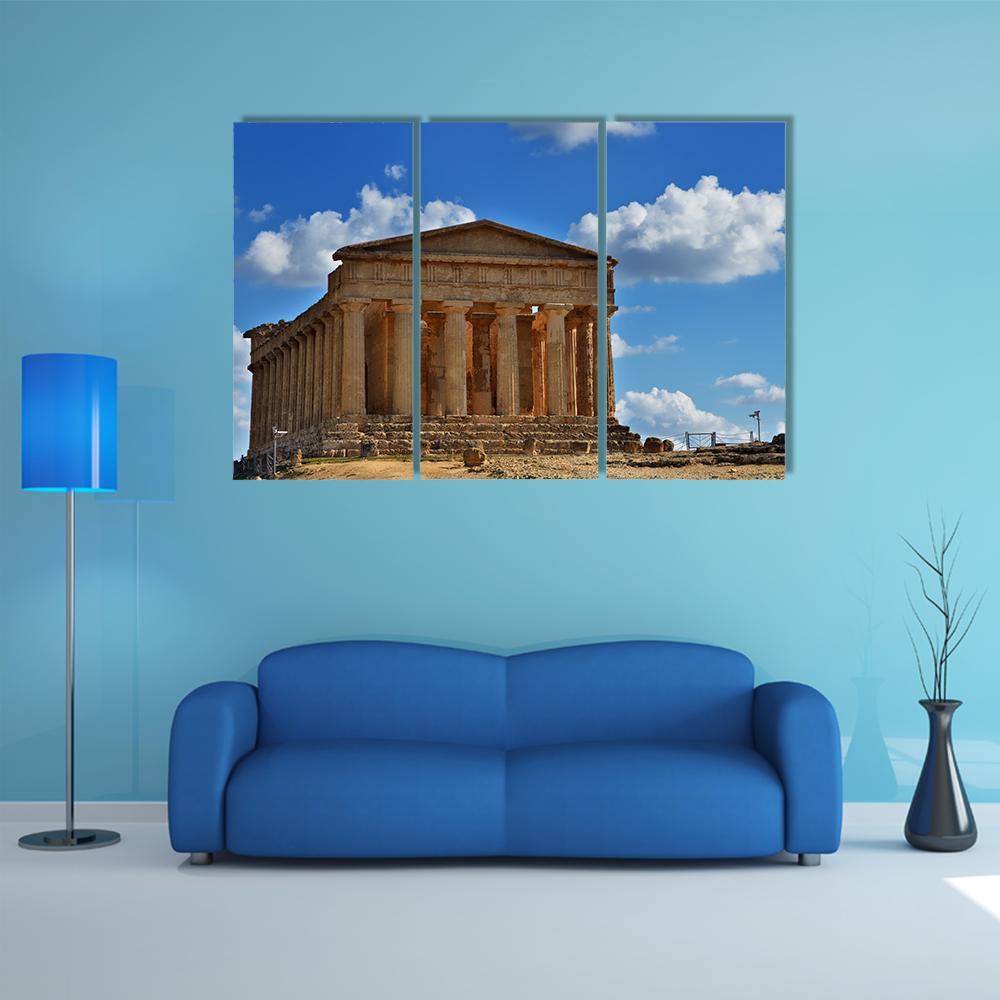 Valley Of The Temples Canvas Wall Art-3 Horizontal-Gallery Wrap-37" x 24"-Tiaracle