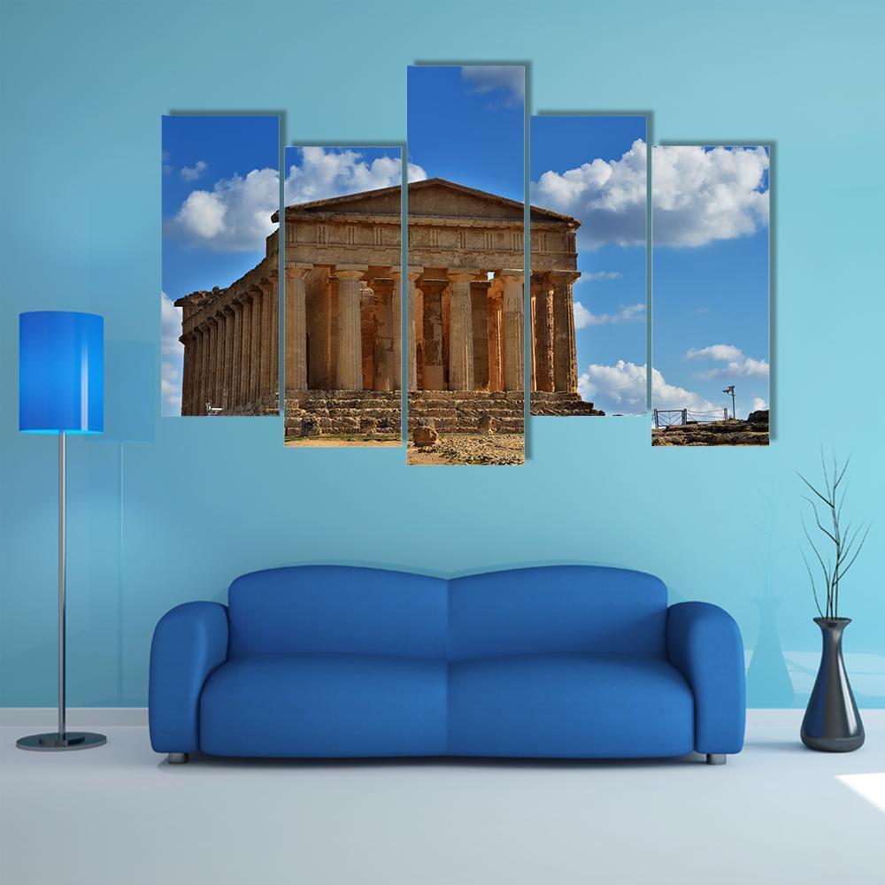 Valley Of The Temples Canvas Wall Art-5 Pop-Gallery Wrap-47" x 32"-Tiaracle