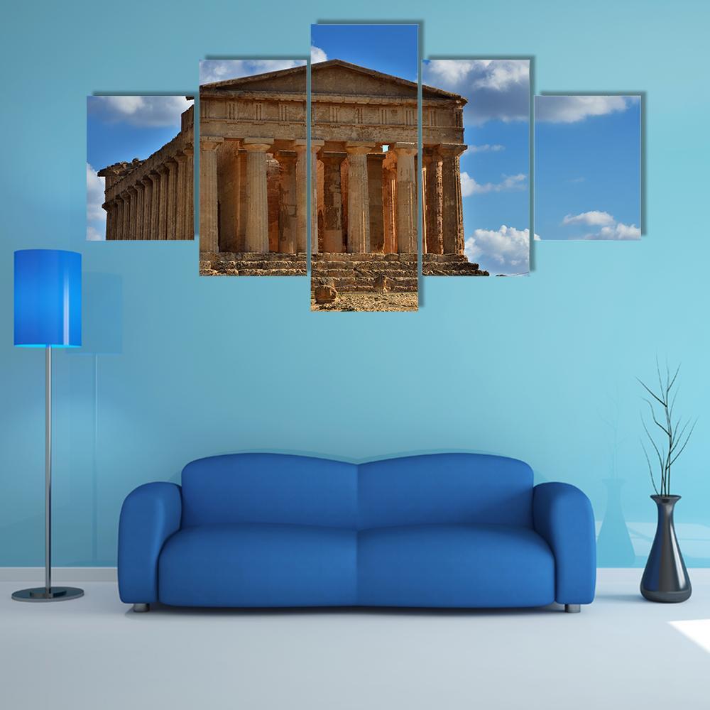 Valley Of The Temples Canvas Wall Art-5 Star-Gallery Wrap-62" x 32"-Tiaracle