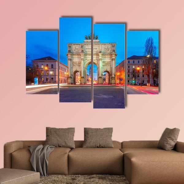 Victory Gate Germany Canvas Wall Art-4 Pop-Gallery Wrap-50" x 32"-Tiaracle