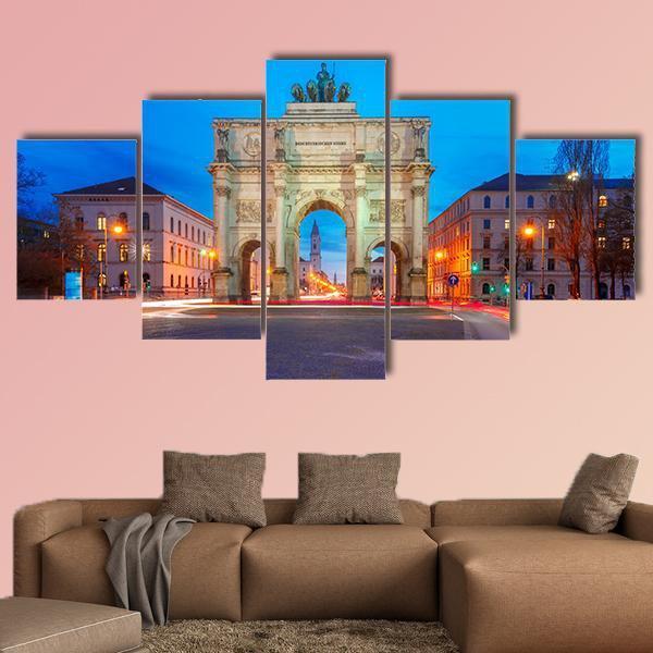 Victory Gate Germany Canvas Wall Art-3 Horizontal-Gallery Wrap-25" x 16"-Tiaracle