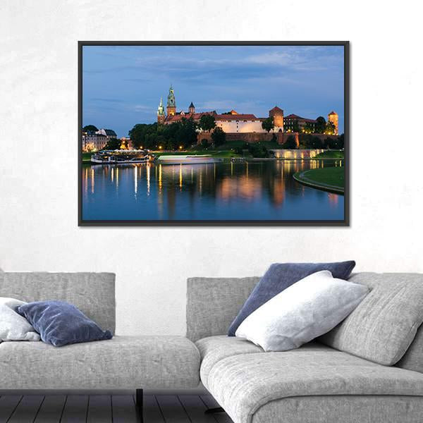 The Wawel Royal Castle Panoramic Canvas Wall Art-1 Piece-36" x 12"-Tiaracle