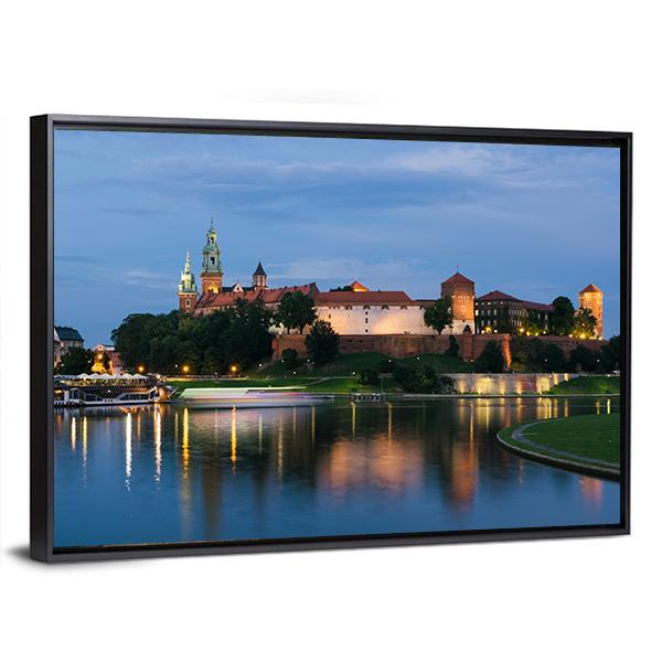 The Wawel Royal Castle Panoramic Canvas Wall Art-1 Piece-36" x 12"-Tiaracle