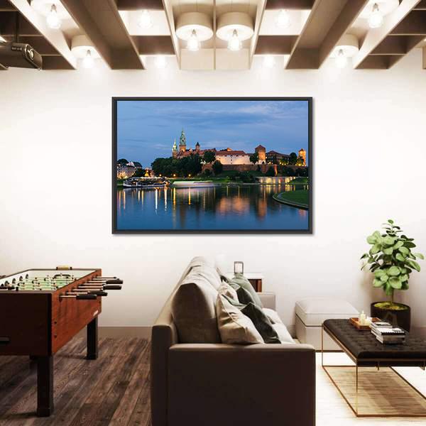 The Wawel Royal Castle Panoramic Canvas Wall Art-1 Piece-36" x 12"-Tiaracle