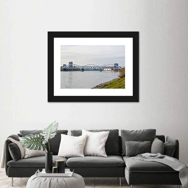 The White Bridge Germany Canvas Wall Art-1 Piece-Framed Print-20" x 16"-Tiaracle
