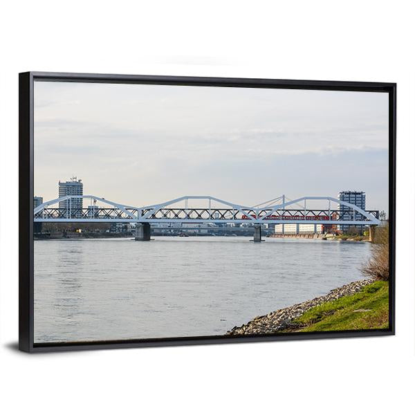 The White Bridge Germany Canvas Wall Art-3 Horizontal-Gallery Wrap-25" x 16"-Tiaracle