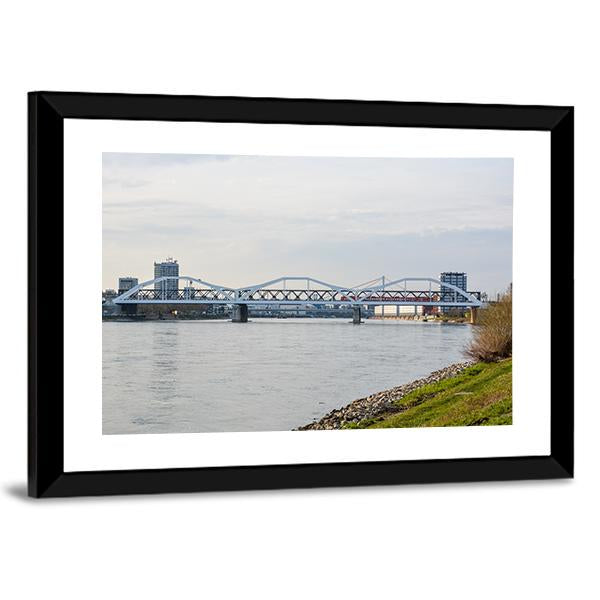 The White Bridge Germany Canvas Wall Art-3 Horizontal-Gallery Wrap-25" x 16"-Tiaracle