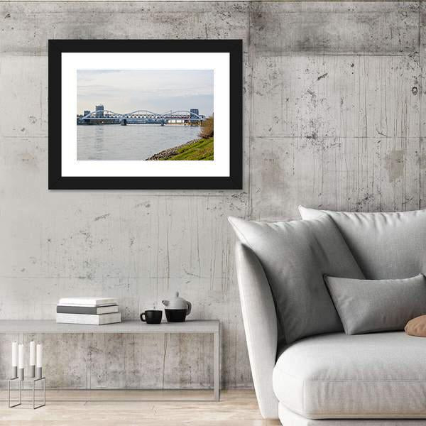 The White Bridge Germany Canvas Wall Art-3 Horizontal-Gallery Wrap-25" x 16"-Tiaracle